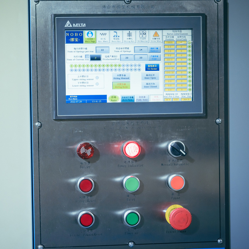 Wydajność maszyn do produkcji automatycznej siatki sprężynowej 60-90 arkuszy / 8 godzin