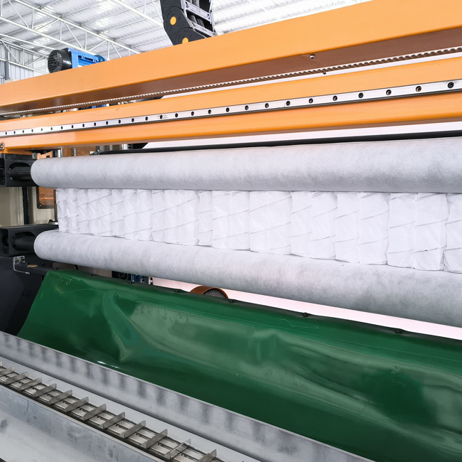 Wysokowydajna maszyna do montażu sprężyn kieszeniowych o mocy 6,5 kW 5-6 strun / min. Wyjście